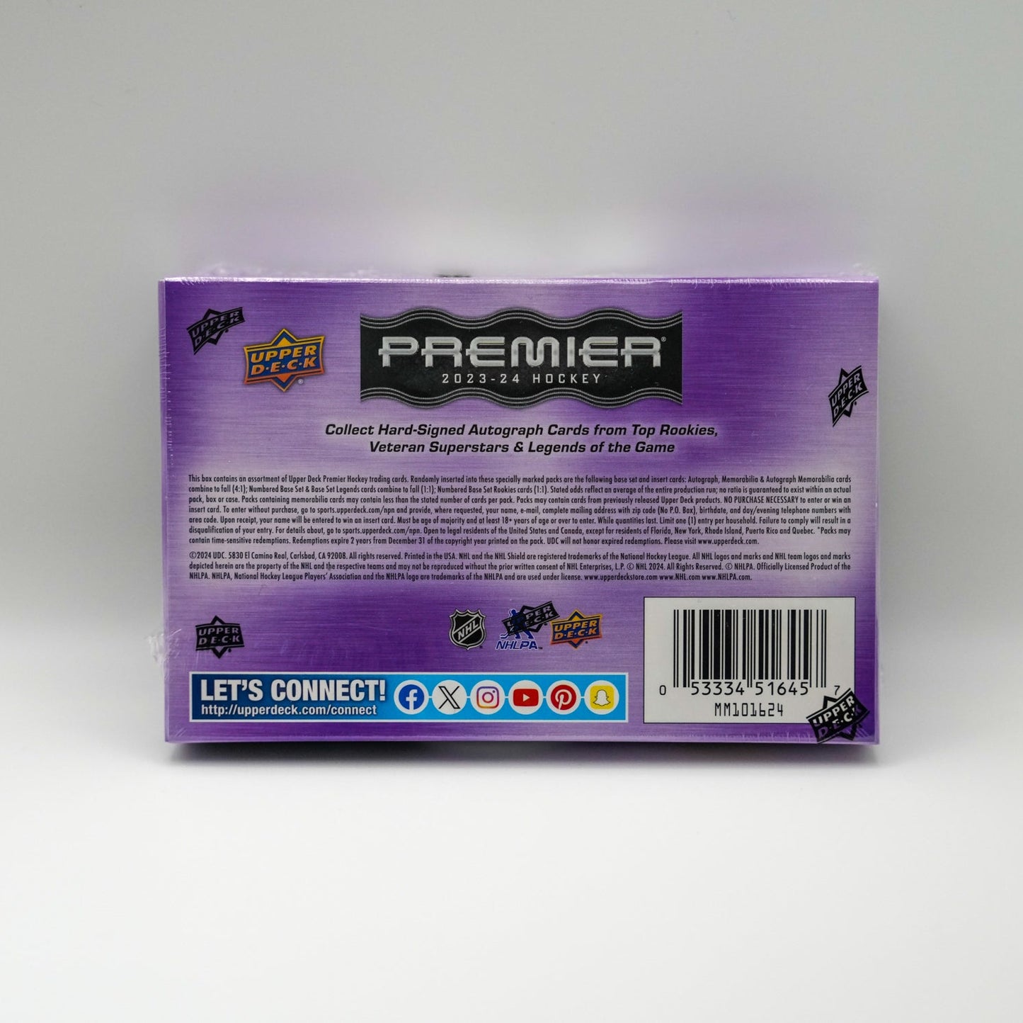 2023-24 Upper Deck Premier Hockey Hobby Box