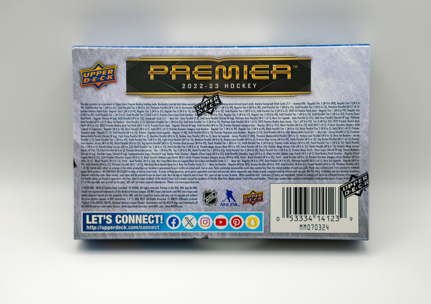 2022-23 Upper Deck Premier Hockey Hobby Box