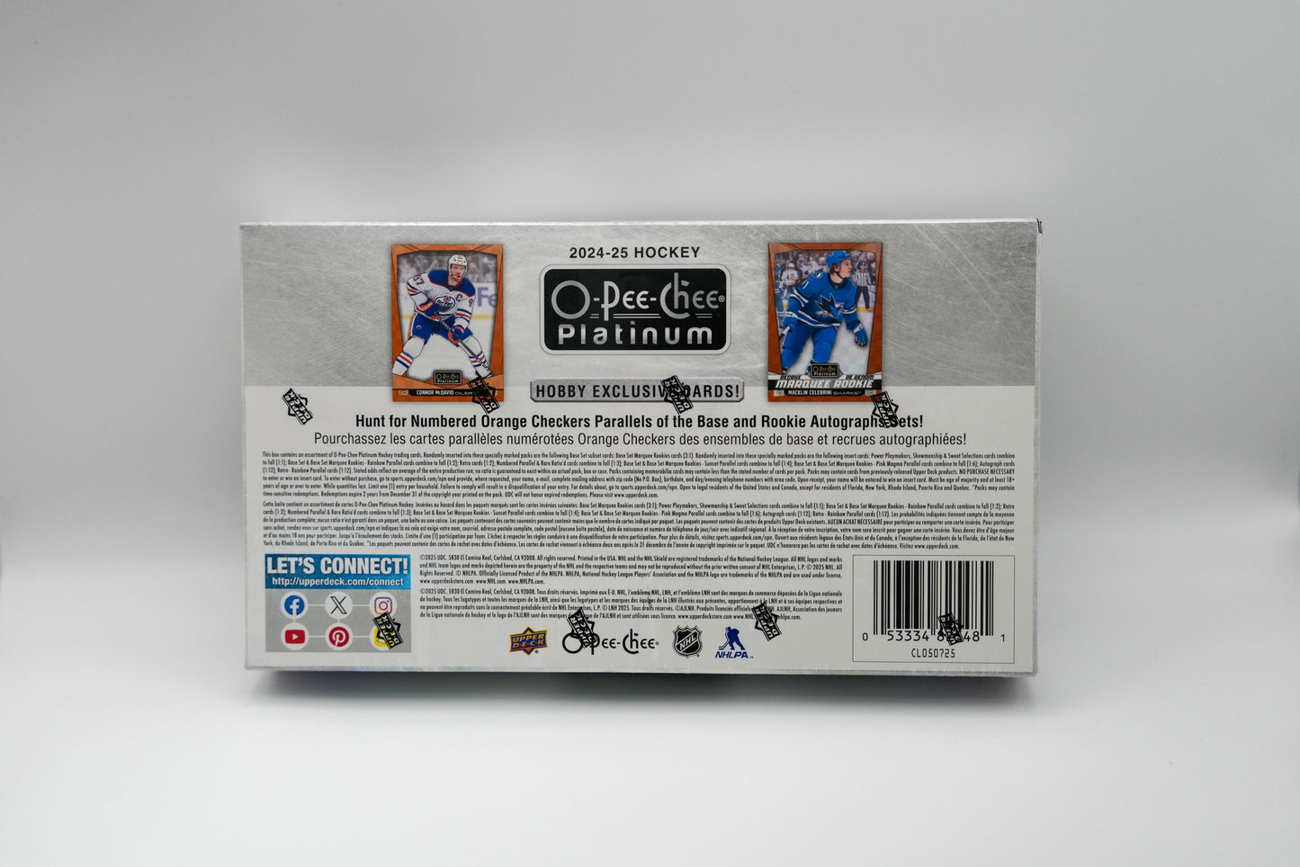 2024-25 O-Pee-Chee Platinum Hockey Hobby Box – NHL Trading Cards