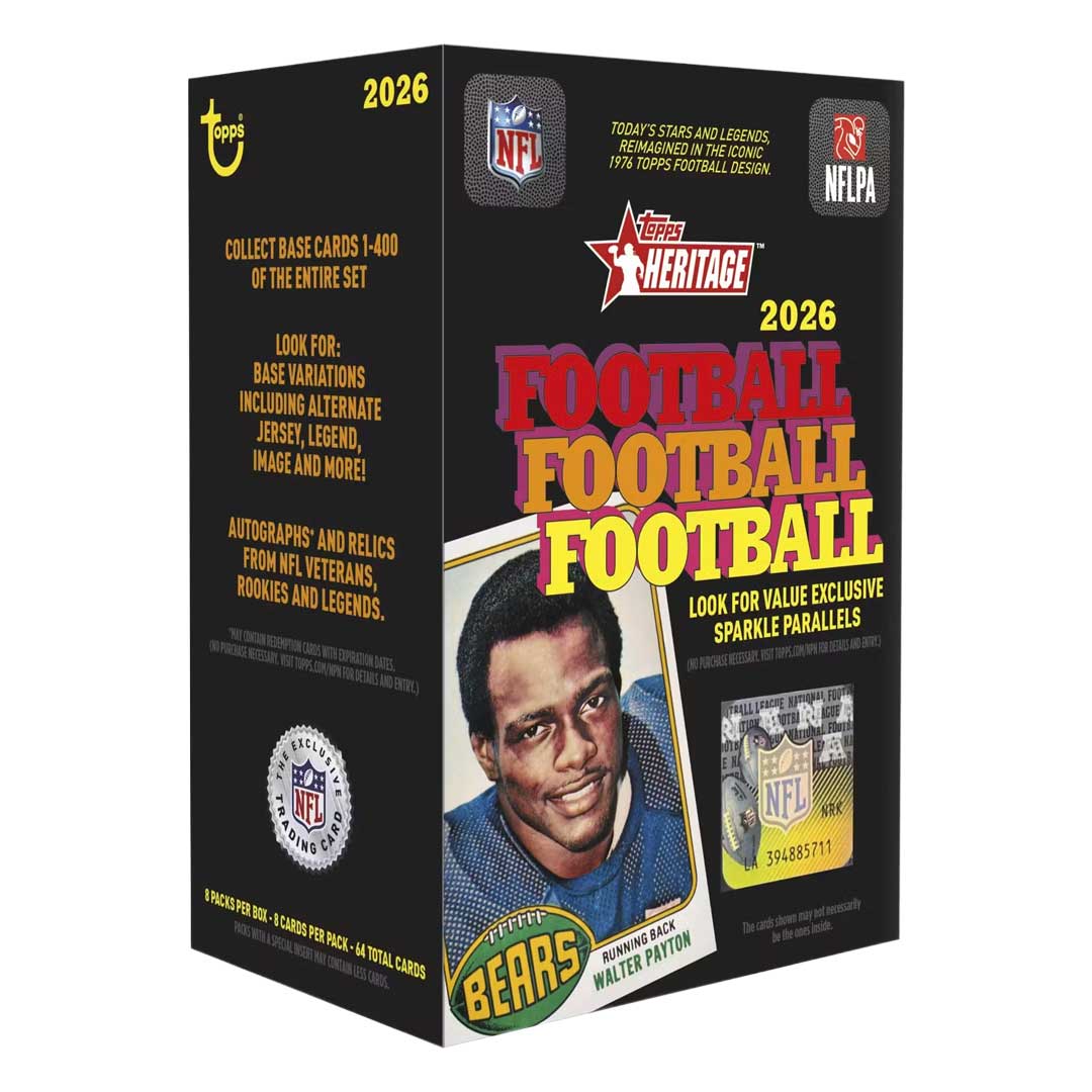 2026 Topps Heritage Football Blaster Box product box