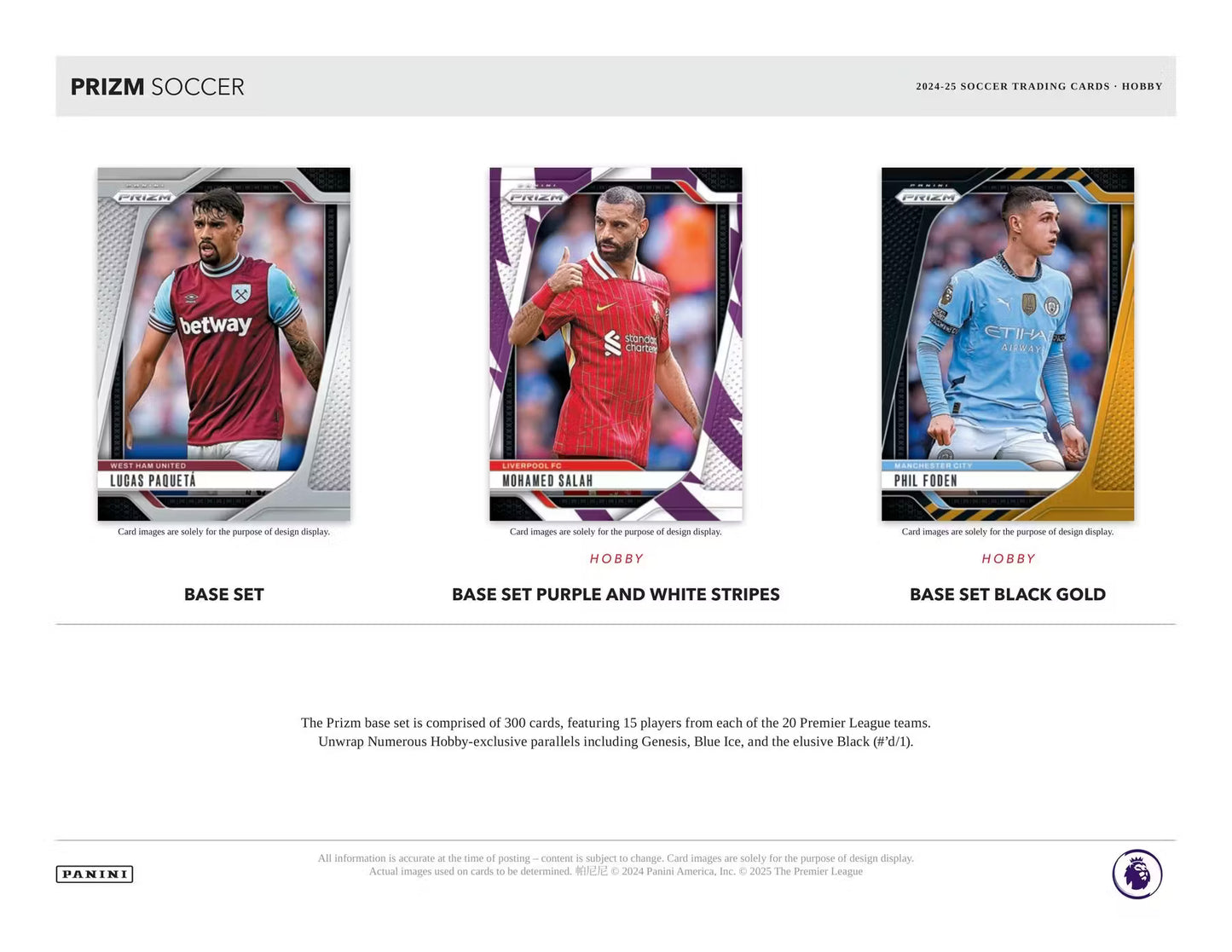24/25 Panini Prizm Premier League EPL Soccer Hobby Box