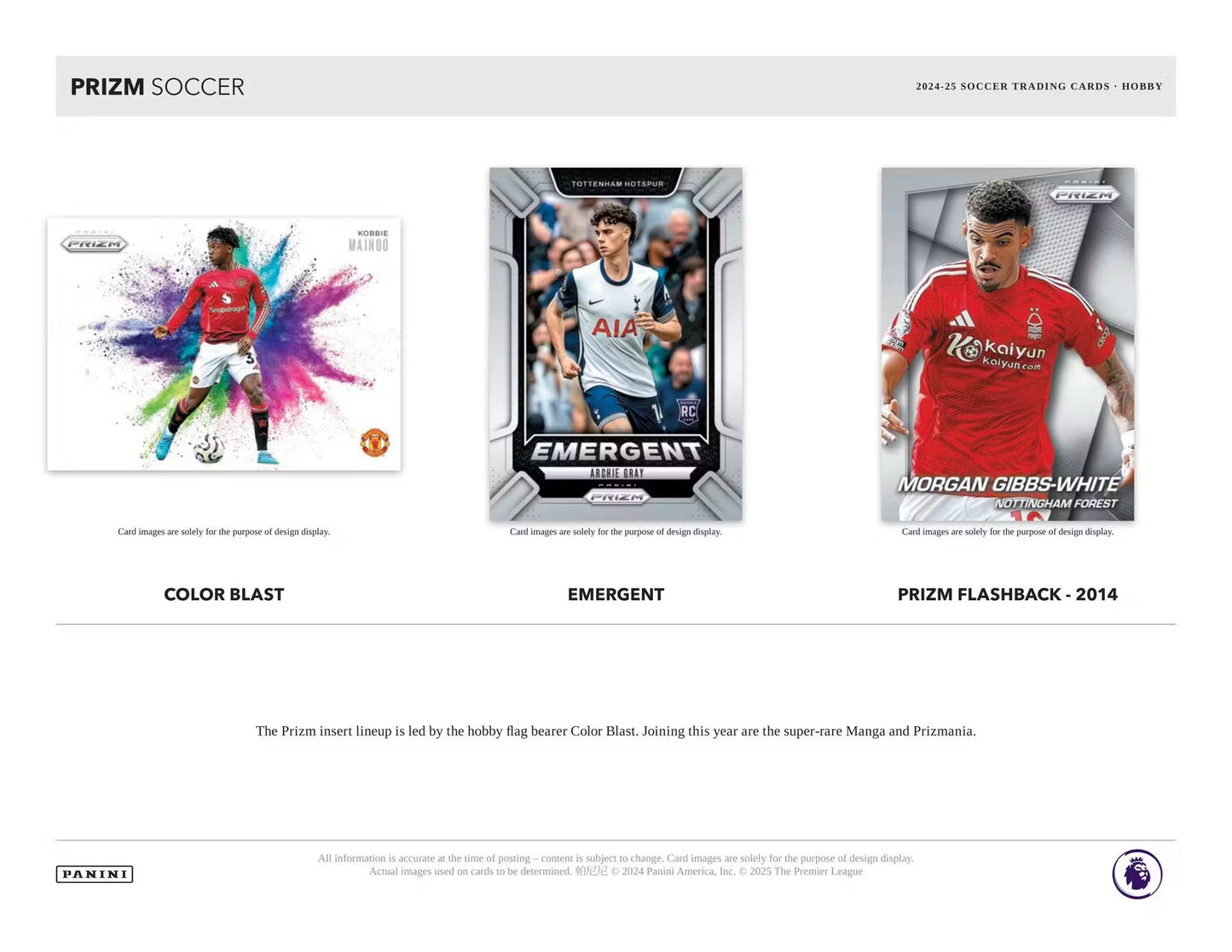 24/25 Panini Prizm Premier League EPL Soccer Hobby Box
