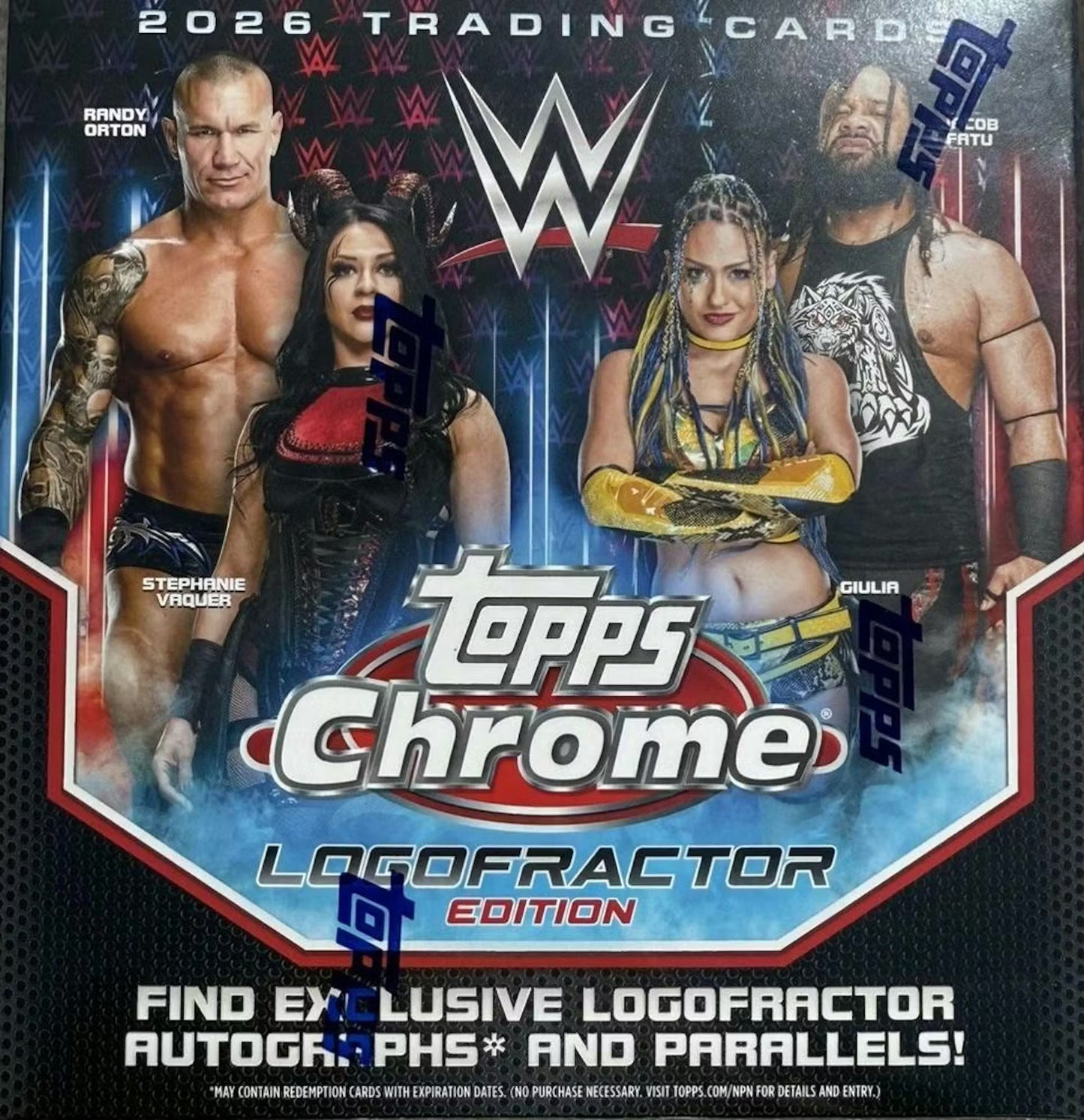 2026 Topps Chrome WWE Logofractor Box