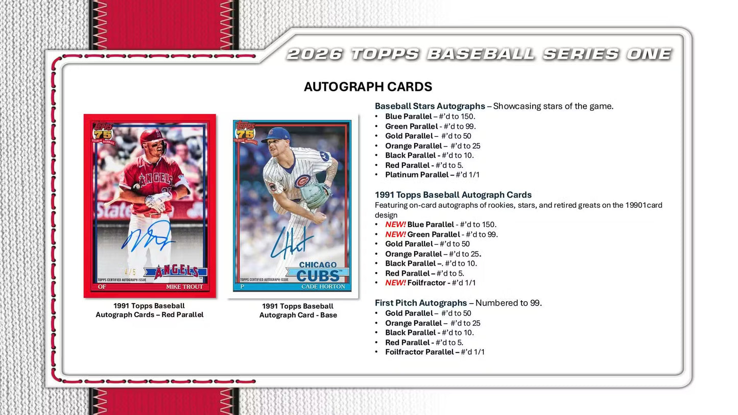 2026 Topps Series 1 Baseball Mega Box