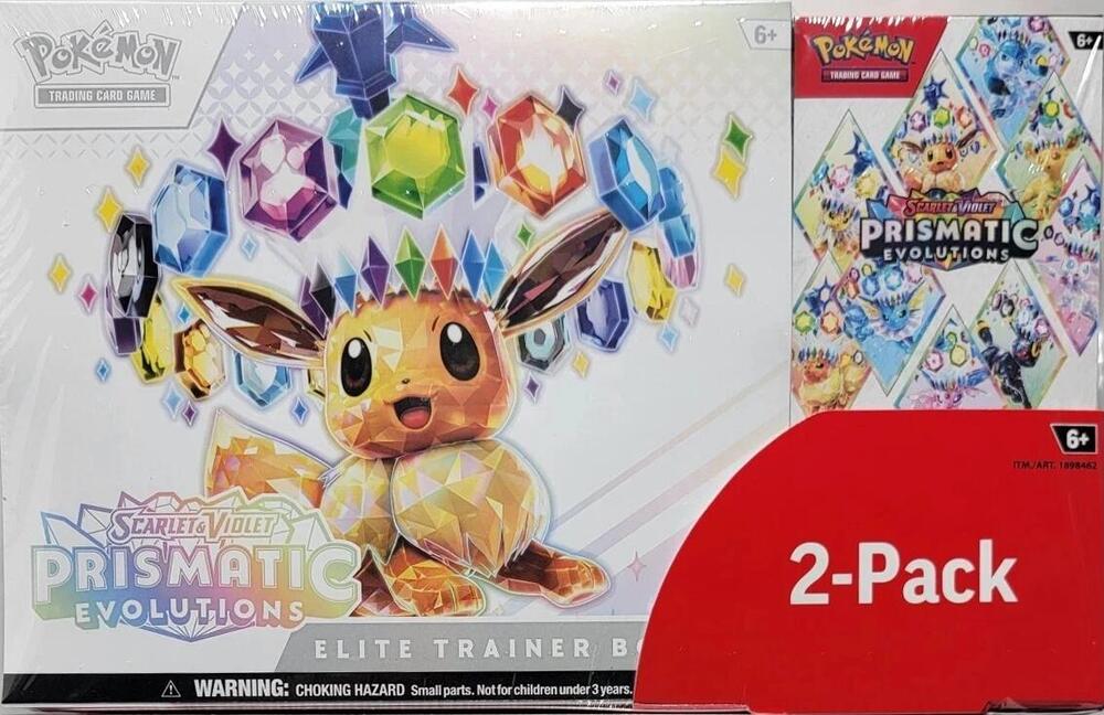 Costco Pokemon Prismatic Evolutions 2-Pack Trainer Box and Booster Bundle