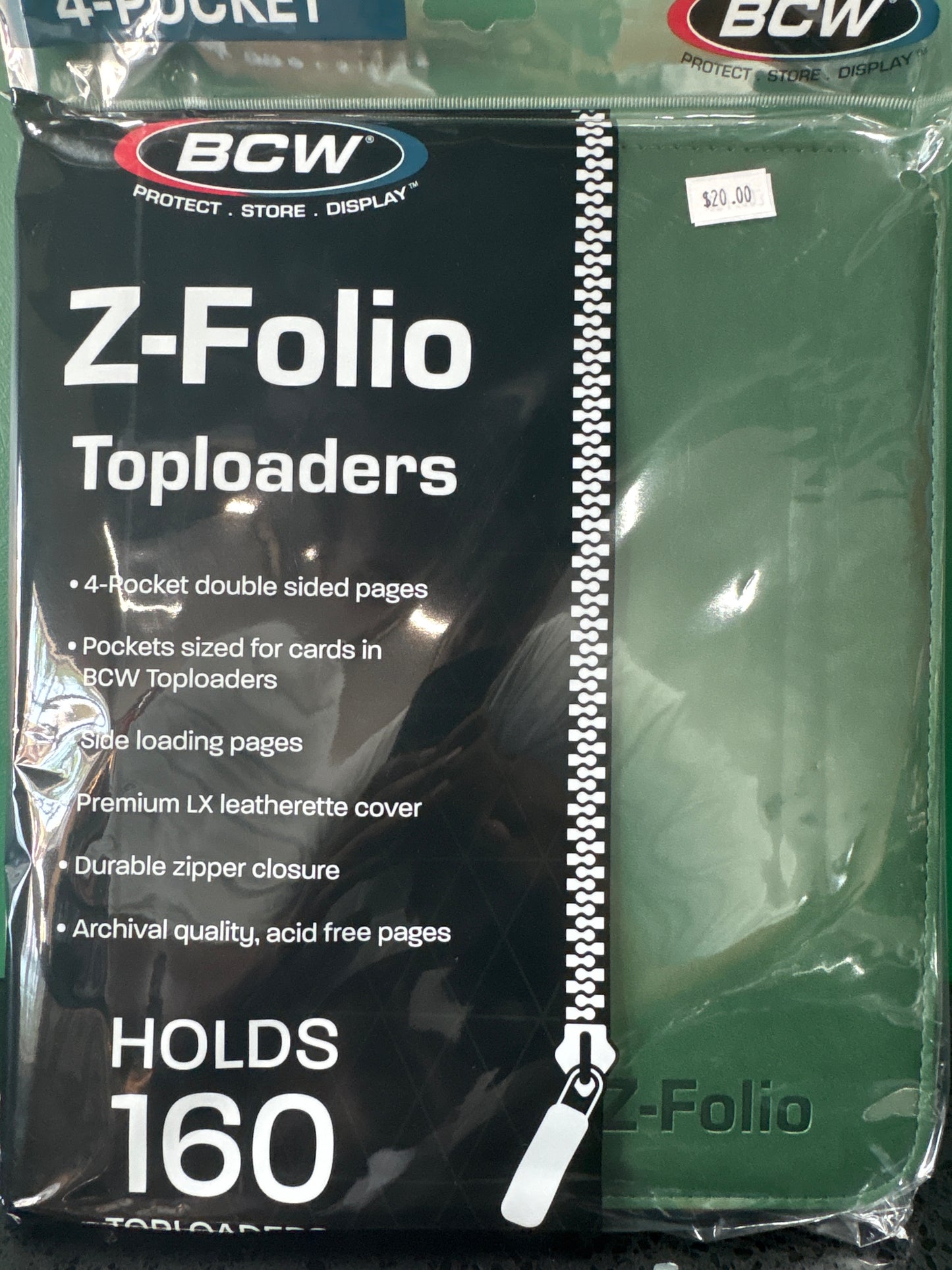 Bcw Z-folio toploaders 160 hold