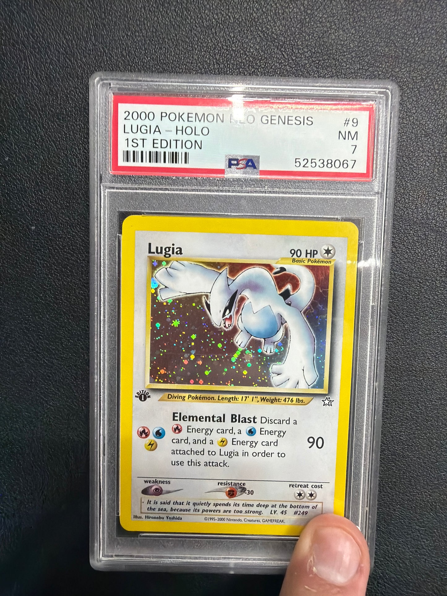 2000 POKEMON NEO GENESIS LUGIA HOLO 1ST EDITION MINT 7 #9 PSA 7