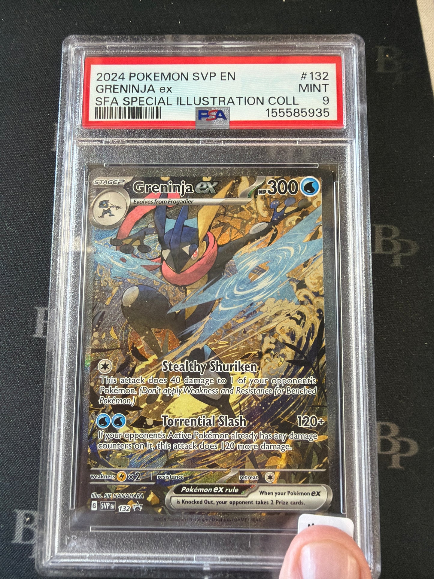 2024 POKEMON SVP EN GRENINJA ex SFA SPECIAL ILLUSTRATION COLL #132 PSA MINT 9