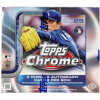 2025 Topps Chrome Baseball Hobby Jumbo 8-Box Case