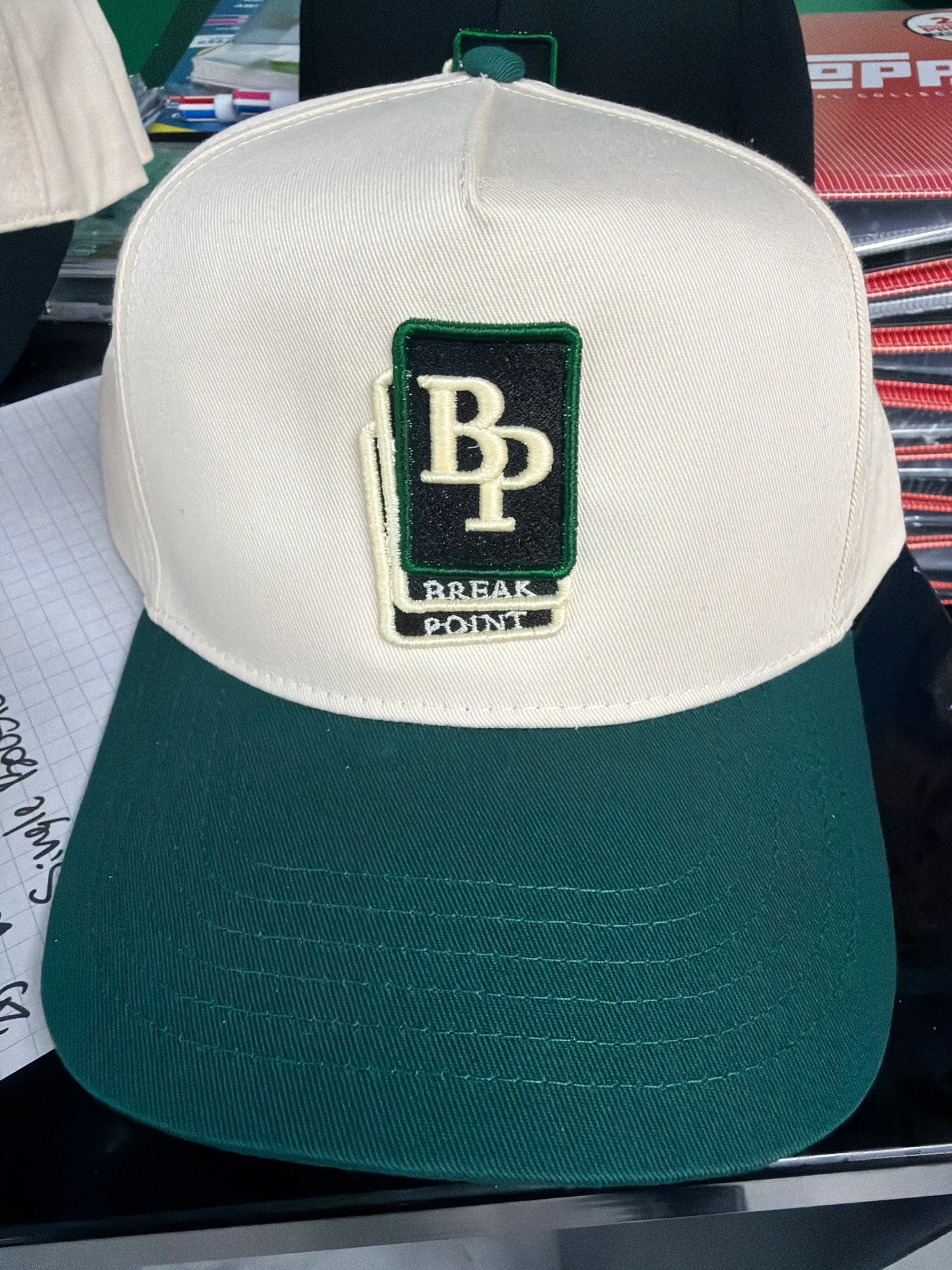 Break Point Hat Natural/Green
