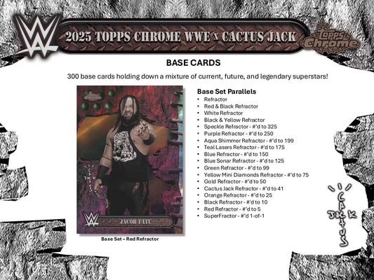 2025 Topps Chrome® WWE x Cactus Jack - Hobby Box