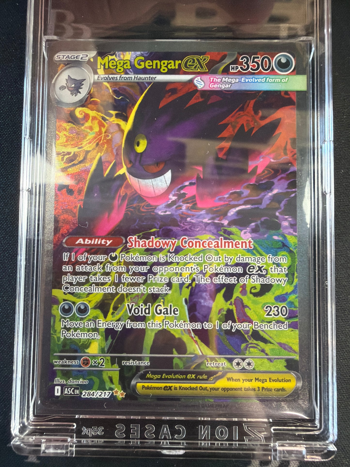 2026 POKEMON ASCENDED HEROES #284/217 MEGA GENGAR EX SPECIAL ILLUSTRATION RARE RAW