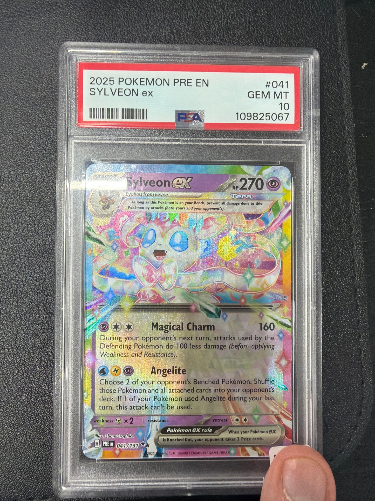 2025 POKEMON PRE EN SYLVEON EX #041 PSA GEM MINT 10