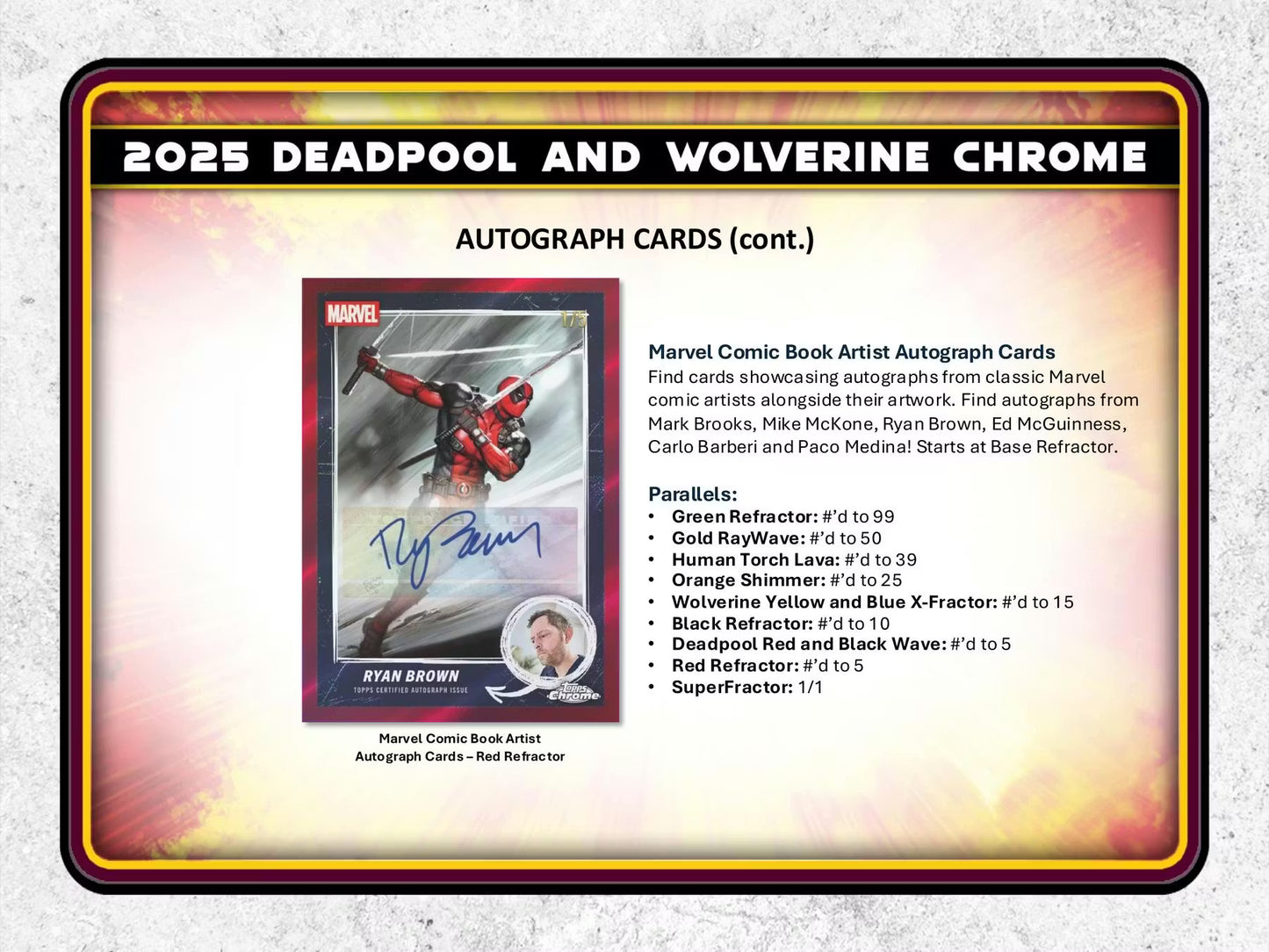 2025 Topps Deadpool Chrome Blaster Box