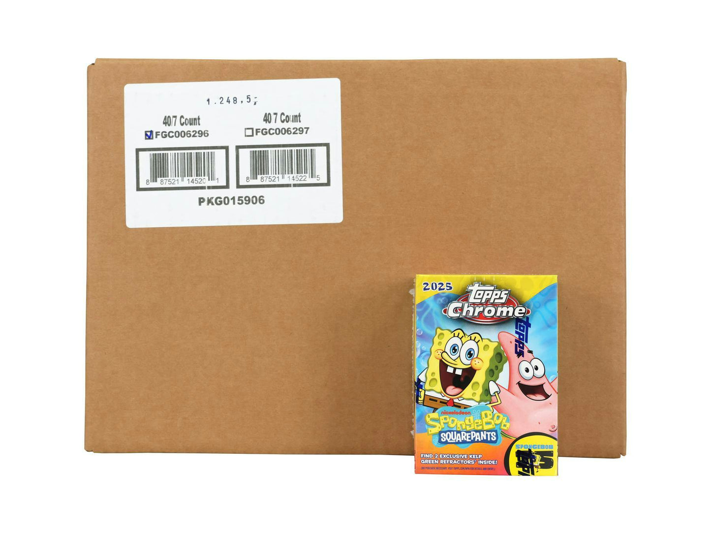 SpongeBob Chrome 25th Anniversary 7-Pack Blaster 40-Box Case (Topps 2025)