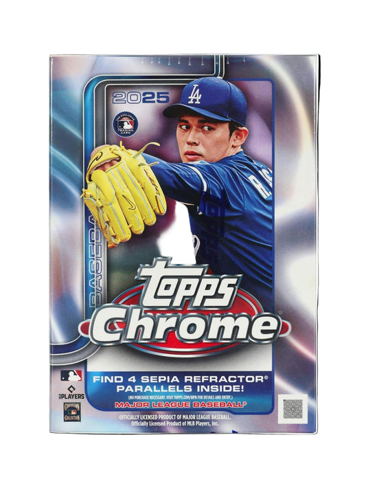 2025 Topps Chrome Baseball 7-Pack Blaster Box
