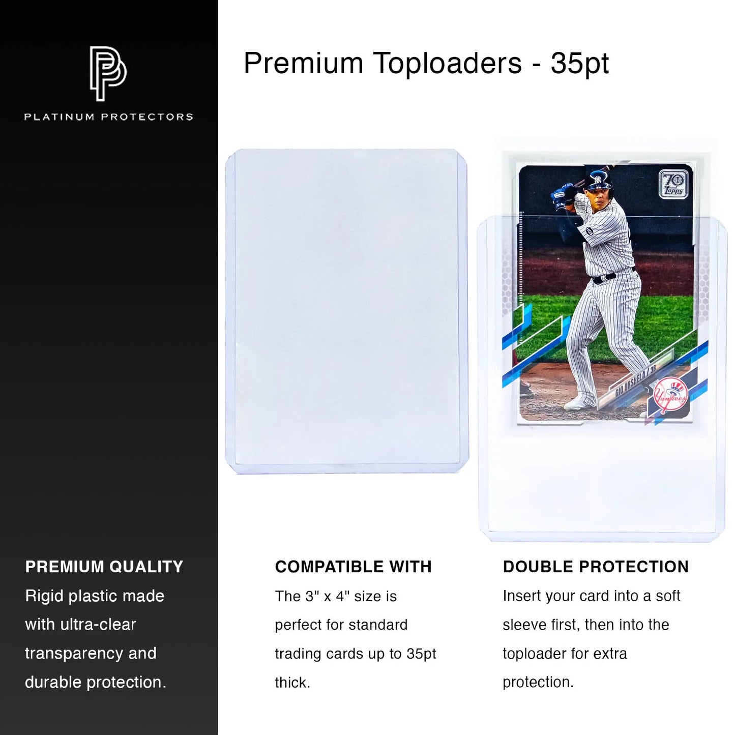 Platinum Protectors Premium Toploaders for Trading Cards