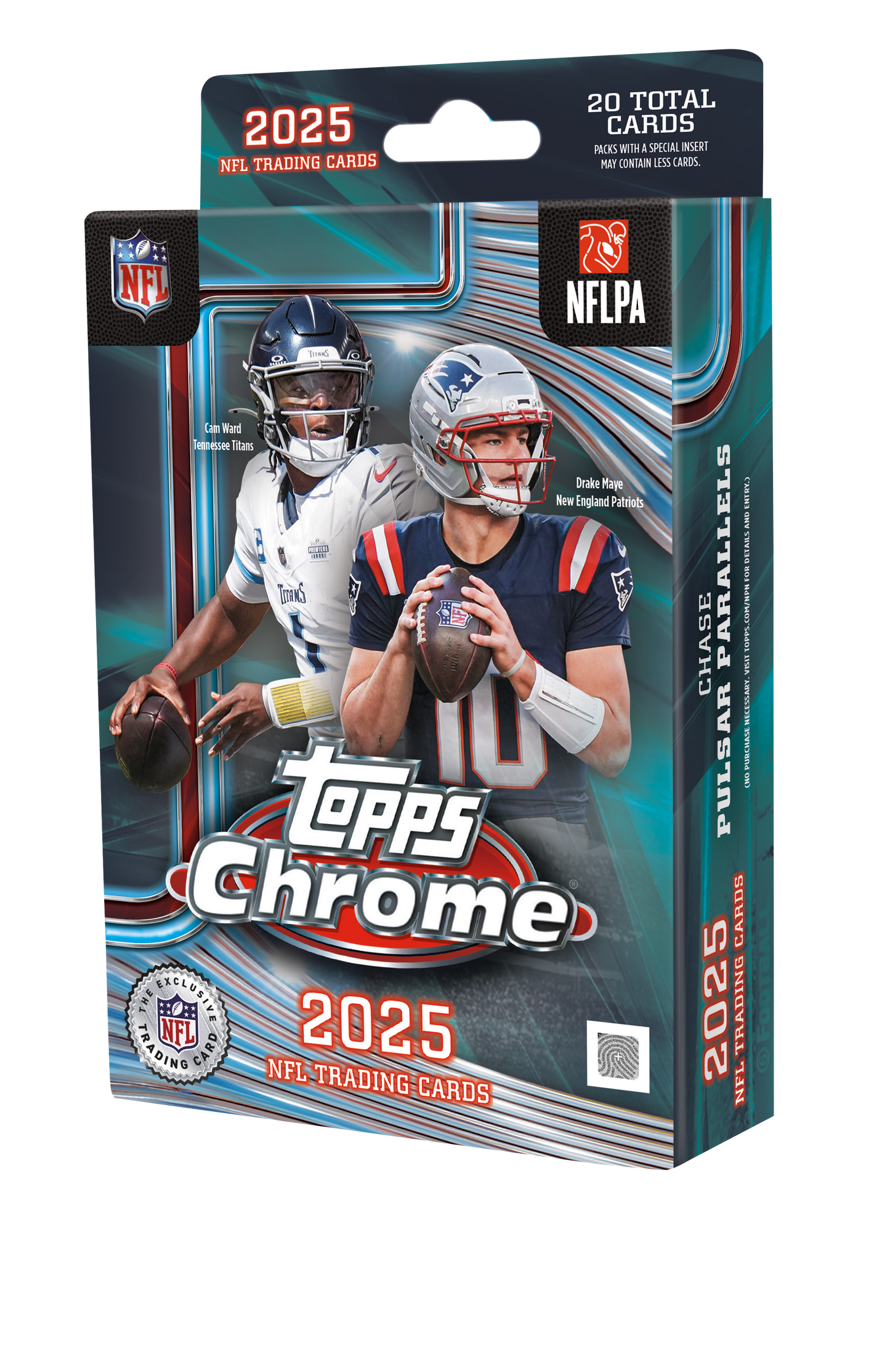 (Sealed box of 64) 2025 Topps Chrome Football Hanger Box
