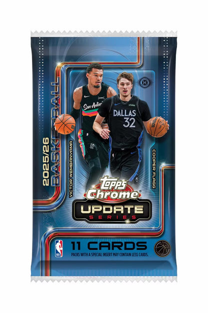 2025/26 Topps Chrome Update Series Basketball Hobby Jumbo Box