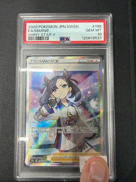 2020 POKEMON JPN.SWSH FA/MARNIE SHINY STAR V PSA GEM MINT 10