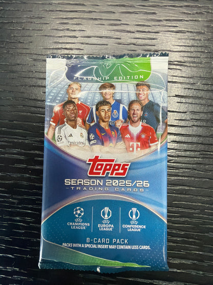 2025/26 Topps UEFA Club Competitions Soccer Hobby Pack