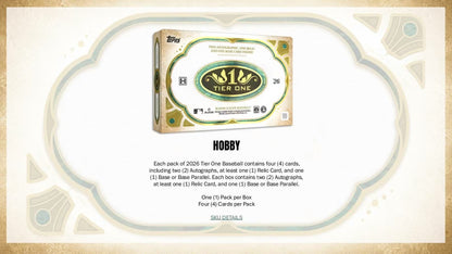 2026 Topps Tier One Baseball Hobby Box