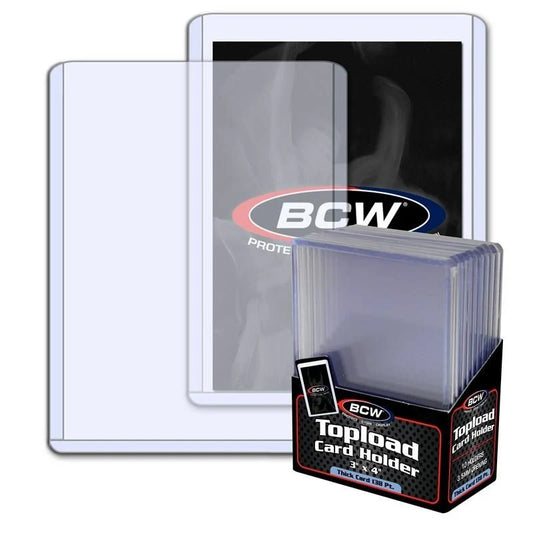 BCW toploaders thick card 138pt.