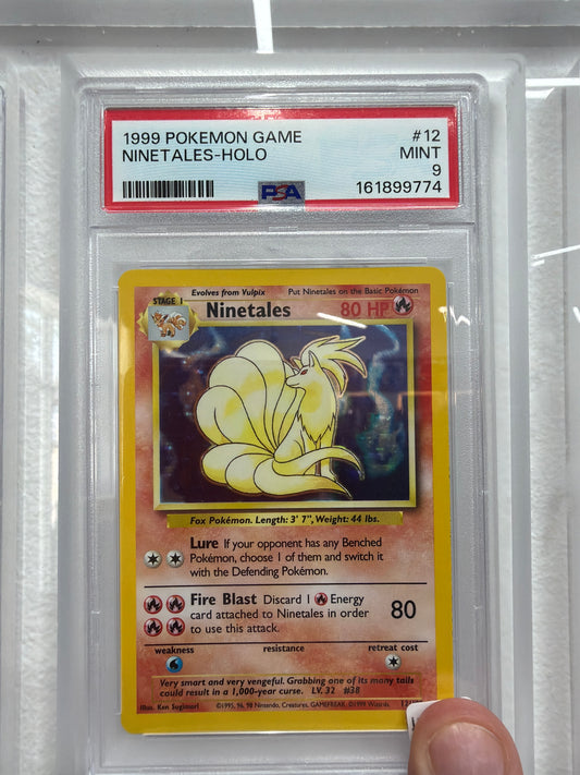 1999 POKEMON GAME NINETALES HOLO #12 PSA MINT 9