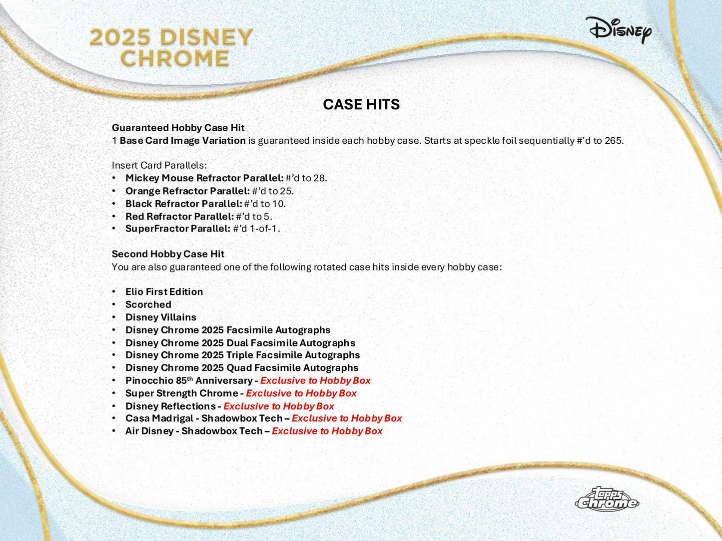Disney Chrome Hobby Box (Topps 2025)