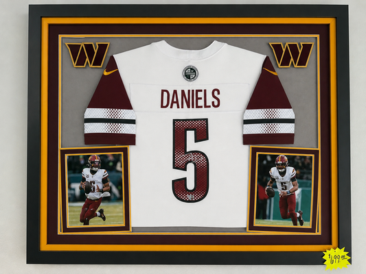Jayden Daniels Signed Jersey - White Nike Vapor F.U.S.E.