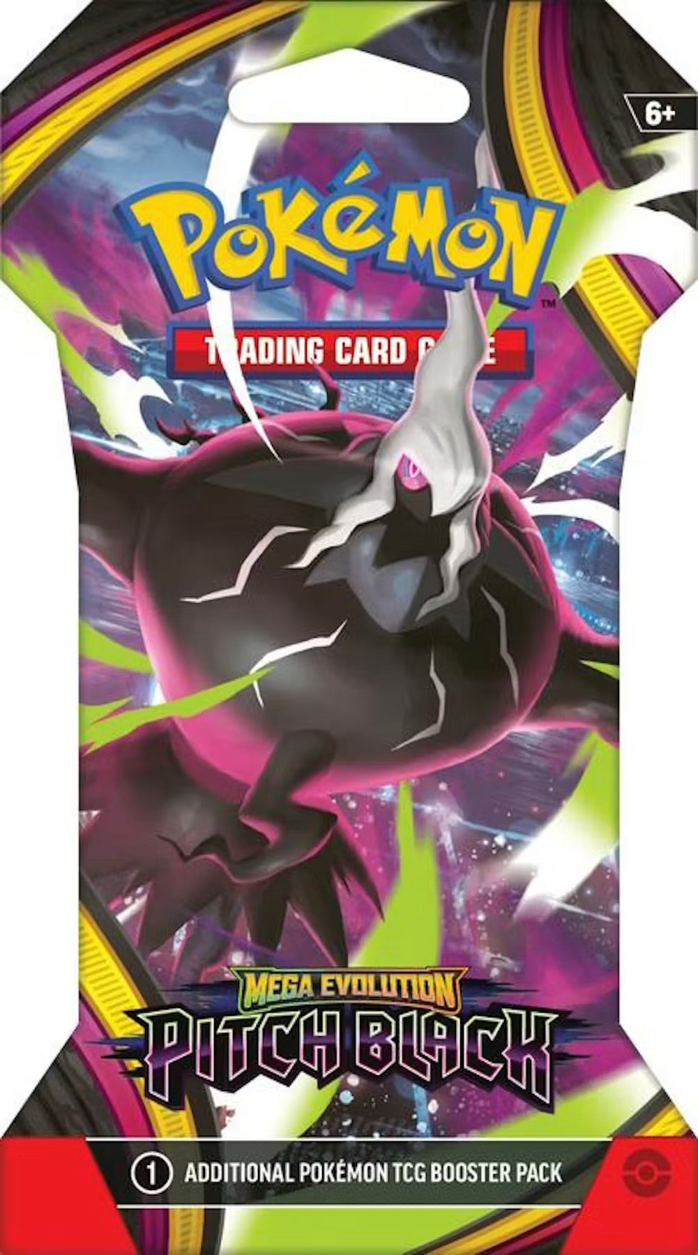 Pokemon Mega Evolution: Pitch Black Sleeved Booster Pack (Presell)