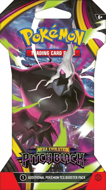 Pokemon Mega Evolution: Pitch Black Sleeved Booster Pack (Presell)