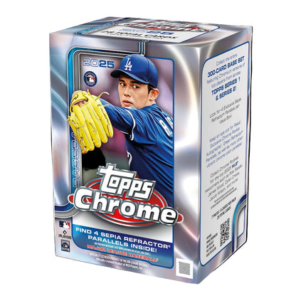 2025 Topps Chrome Baseball 7-Pack Blaster Box