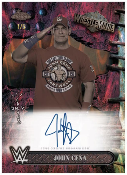 WWE 2025 Topps Chrome Wrestlemania X Cactus Jack