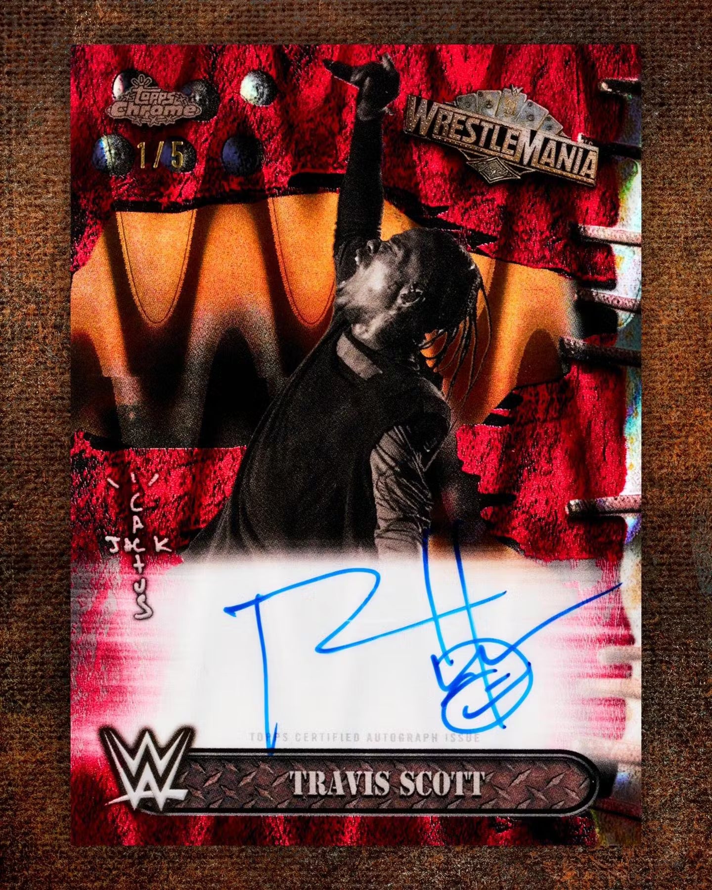 WWE 2025 Topps Chrome Wrestlemania X Cactus Jack