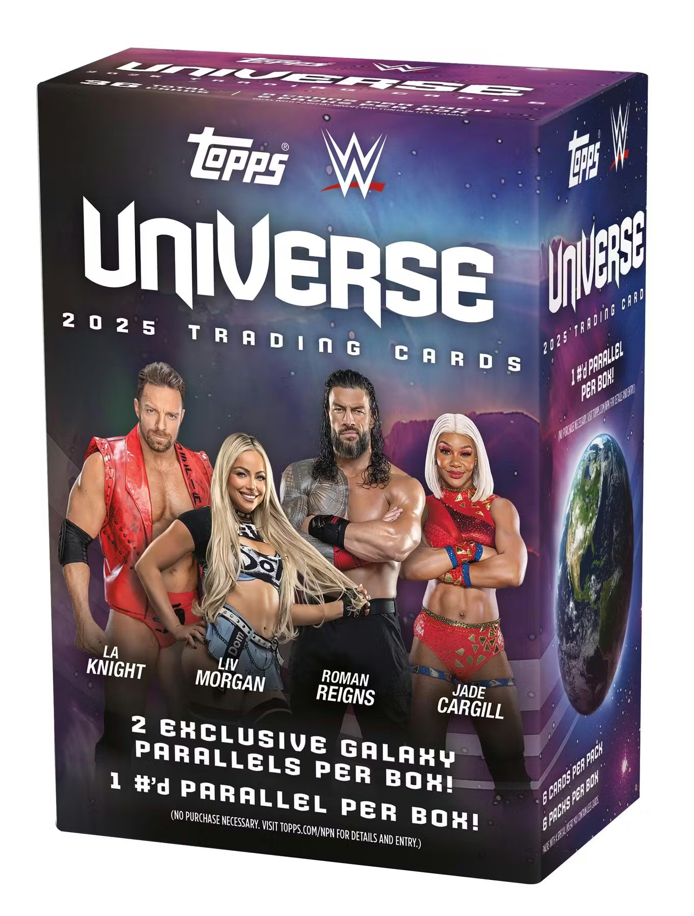 2025 Topps WWE Universe Wrestling 6-Pack Blaster Box