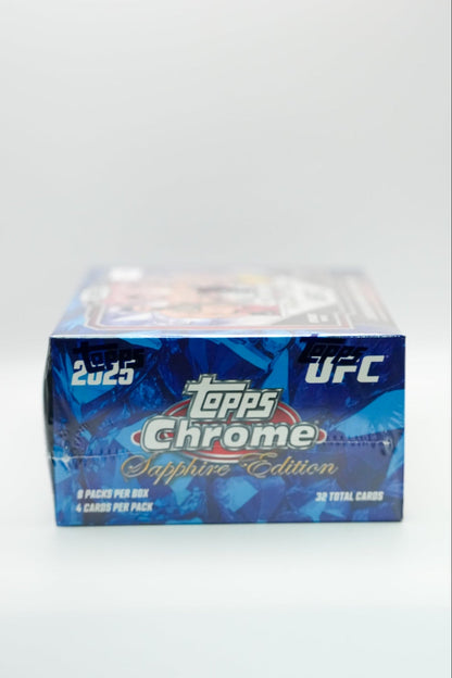 Topps Chrome UFC trading card pack on a white background