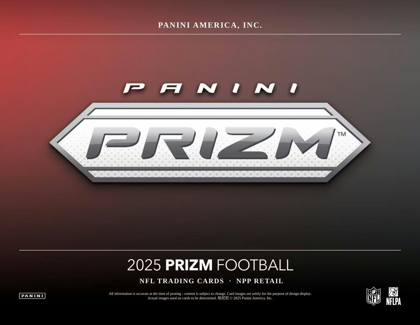 2025 Panini Prizm Football 6-Pack Blaster Box (Lazer Prizms!)