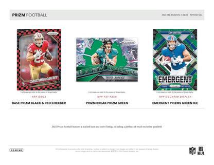 2025 Panini Prizm Football 6-Pack Blaster Box (Lazer Prizms!)