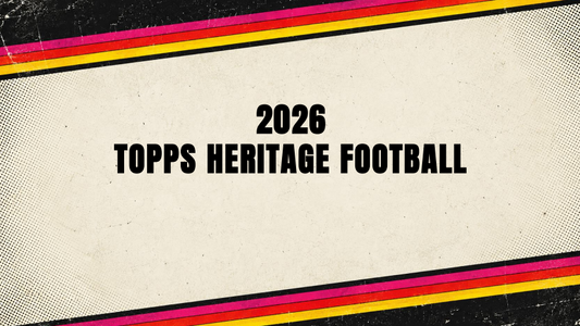 2026 Topps Heritage Football release artwork for Fat Pack – illustrative image