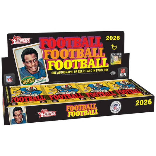 2026 Topps Heritage Football Hobby Box product box