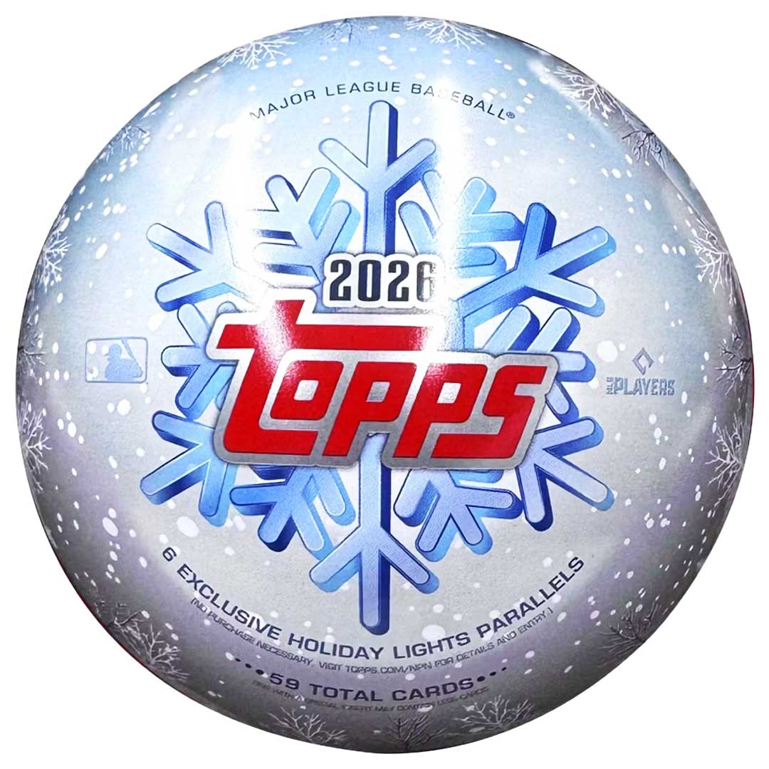 2026 Topps Holiday Baseball Retail Collector Tin product packaging