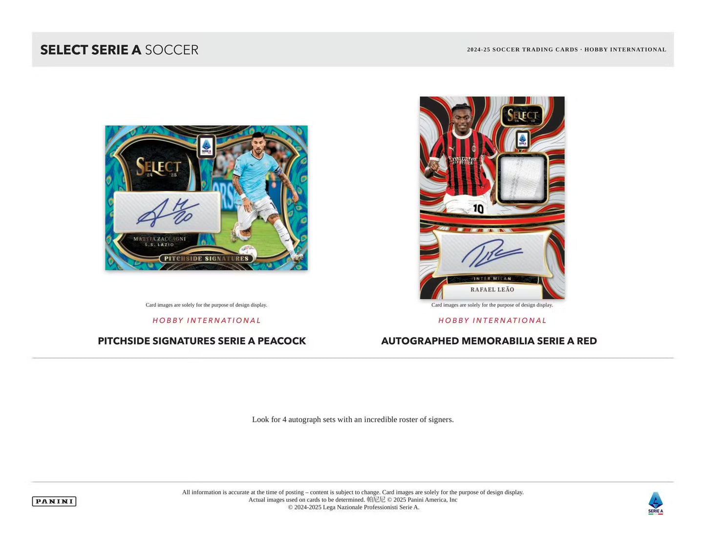 2024-25 Panini Select Serie A Soccer International Hobby Box