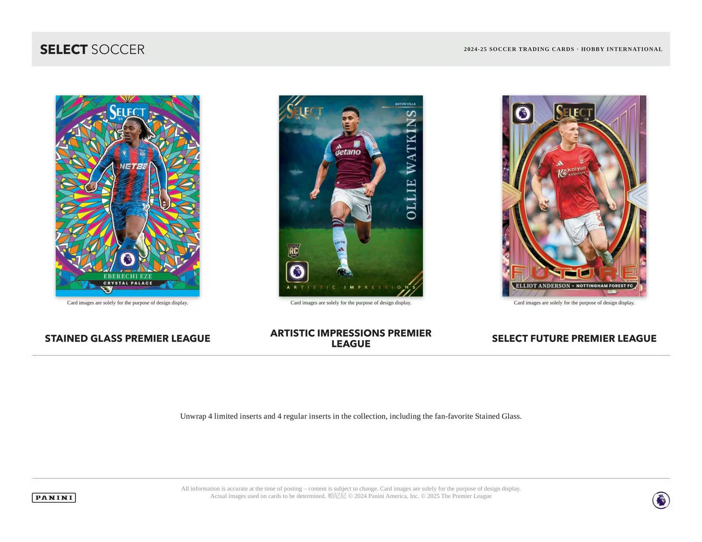 2024/25 Panini Select Premier League EPL Soccer International Hobby Box