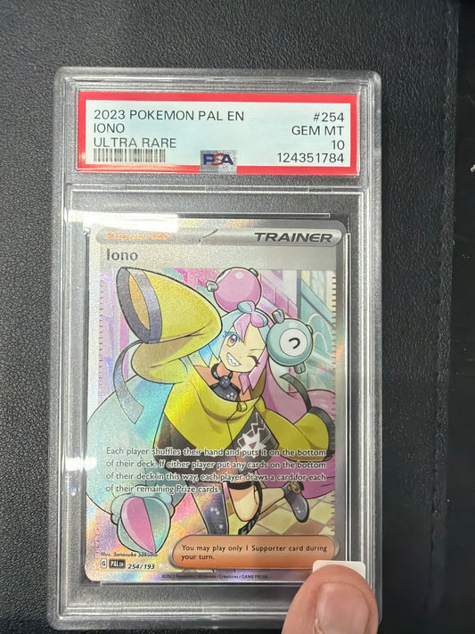 2023 POKEMON PAL EN-PALDEA EVOLVED #254 IONO ULTRA RARE PSA GEM MINT 10