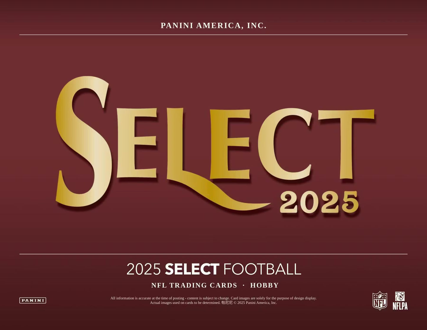 2025 Panini Select Football Hobby Box
