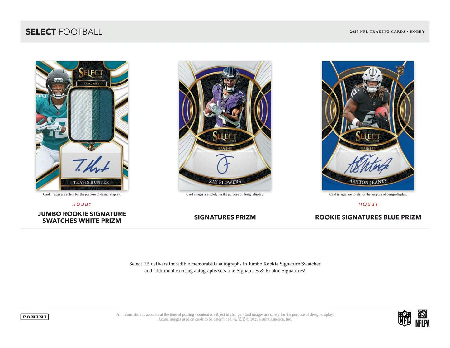 2025 Panini Select Football Hobby Box