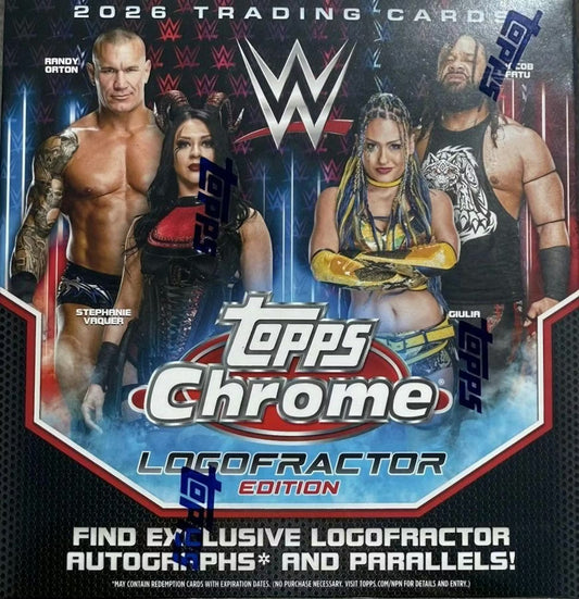 2026 Topps Chrome WWE Logofractor Box