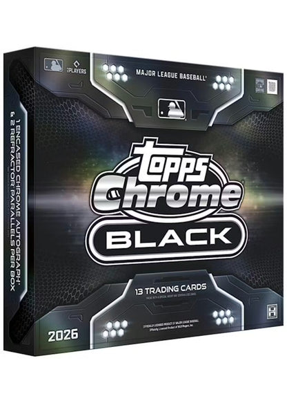 2026 Topps Chrome Black Baseball Hobby Box