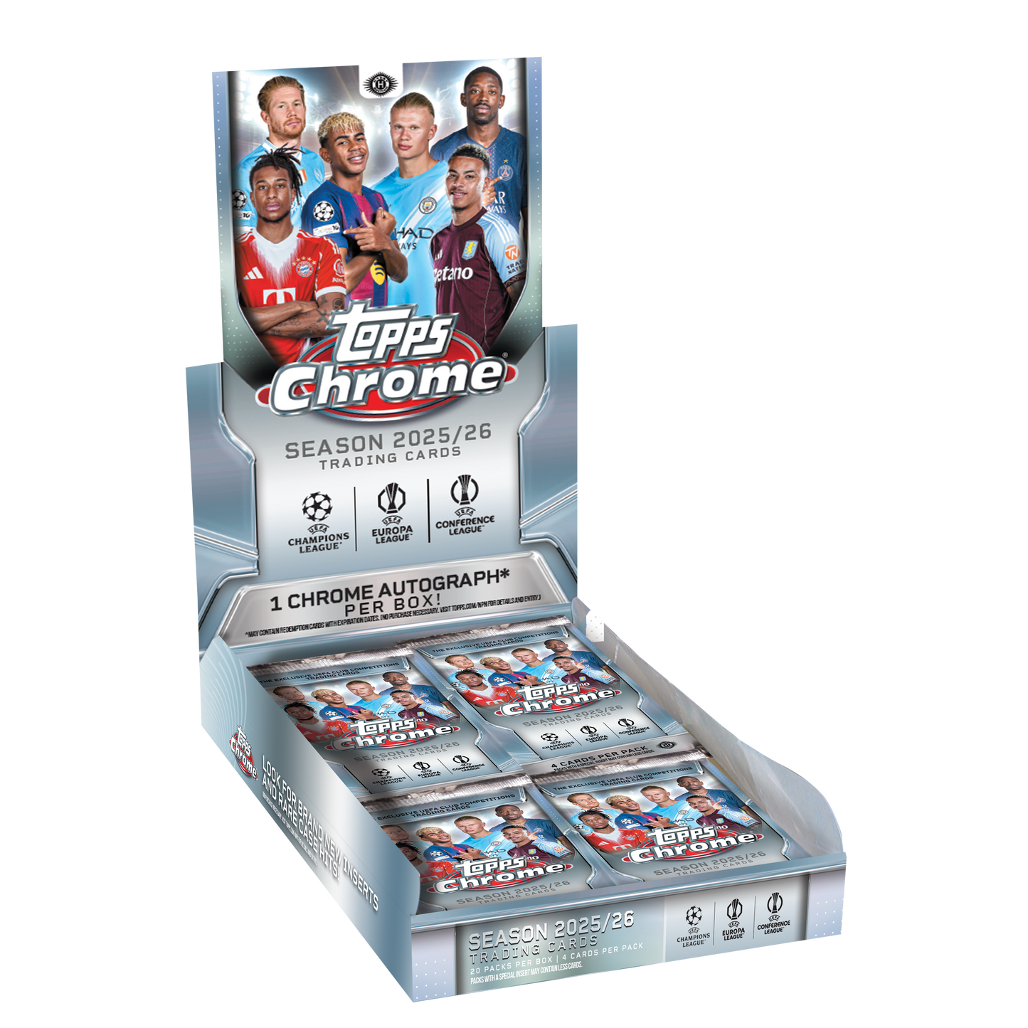 2025/26 Topps Chrome UEFA Club Competitions Soccer Hobby Box